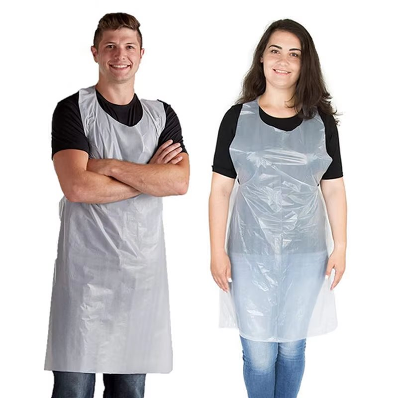 Wholesale Disposable Plastics Apron PE Apron Good Quality Customize Manufacturer for Medical Kitchen Hair Salon