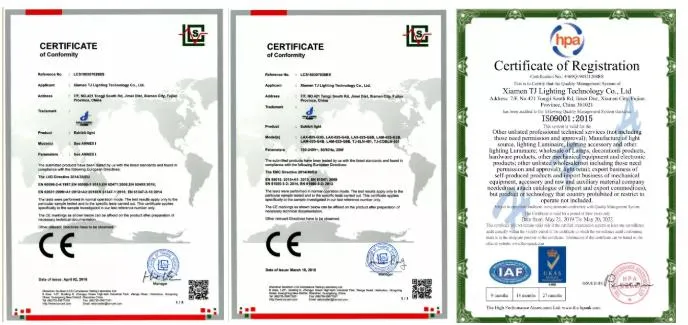 Certifications