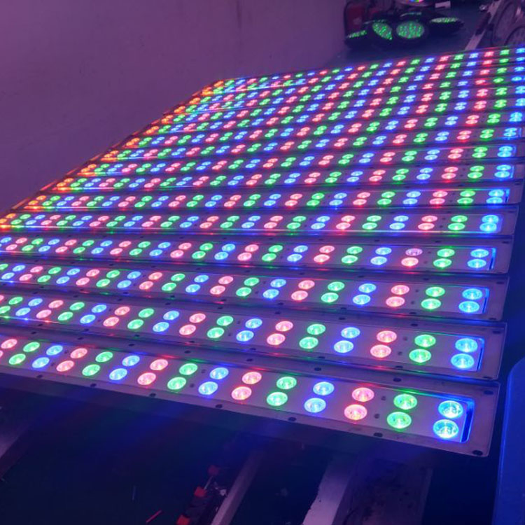 Outdoor Architectural Building Facade IP67 DMX RGB LED Linear Wall Washer Light