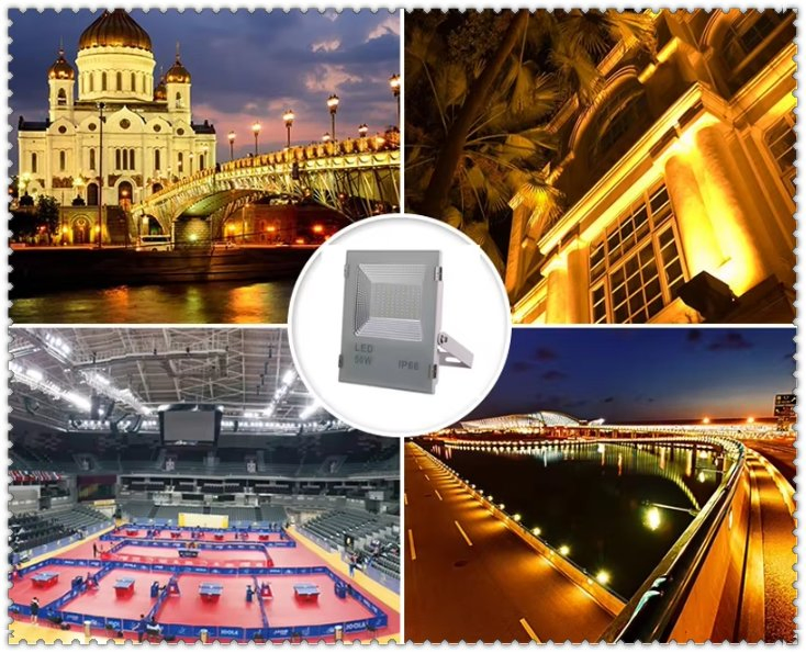 Sloer Commercial Grade LED Flood Light for Architectural Building Facade