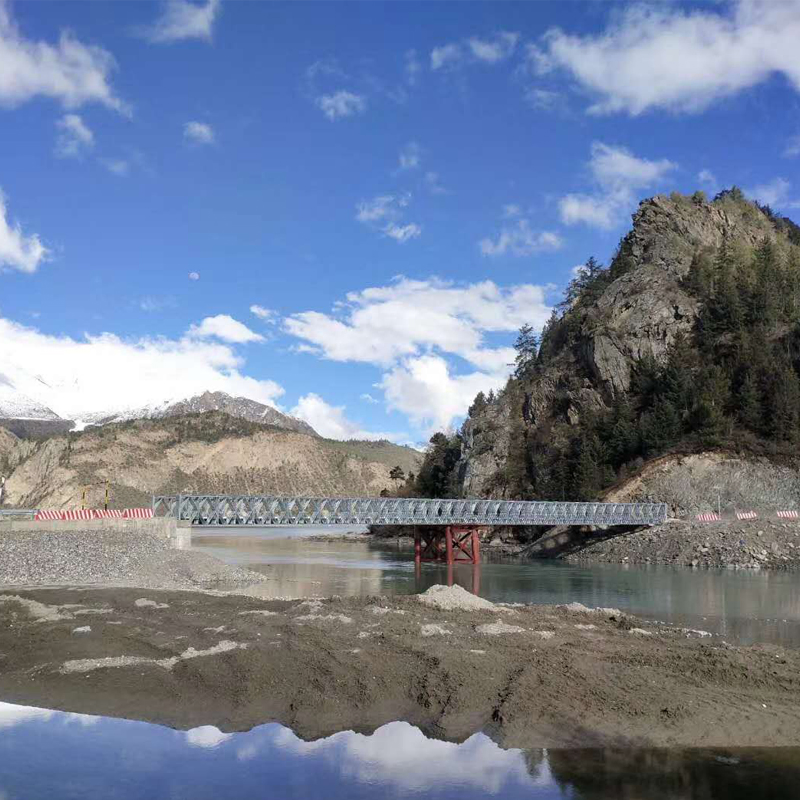 China Q355b/Q235B Universal Standard Bailey Steel Prefabricated Bridge for Military/Emergency