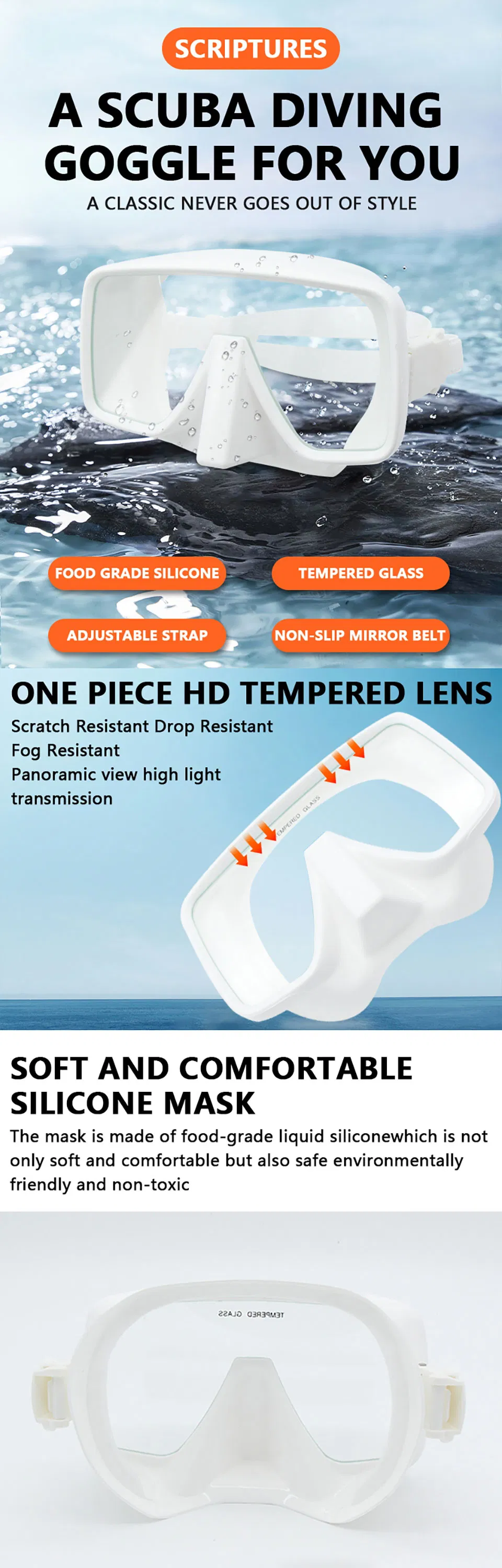 Silicone Mouthpiece Snorkel Detail