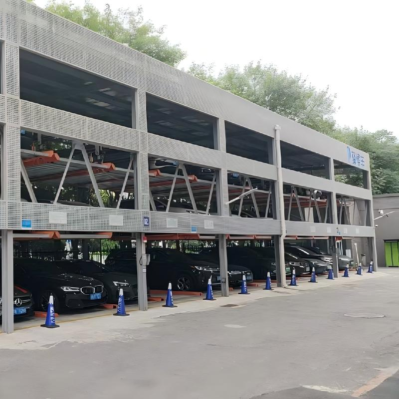 Three-Level Puzzle Parking Lift System for Efficient Vehicle Storage