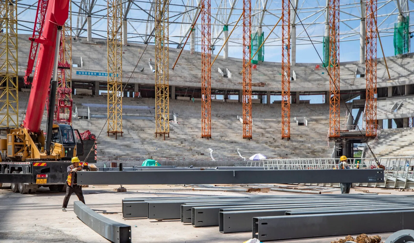 Low-Cost Affordable Ultra-Stong Steel Framework Sports Building Stadium