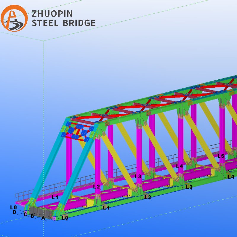 Lightweight Steel Bridge for Pedestrian and Bicycle Path Travel