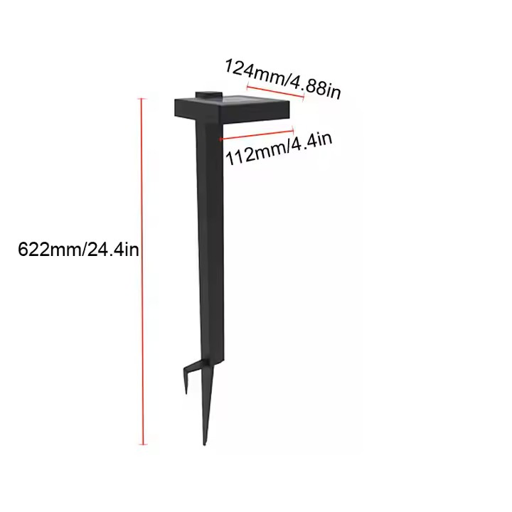 Solar Path Light Super Bright Warm White Solar Light Outdoor Path Sidewalk Lane Pedestrian Path Light