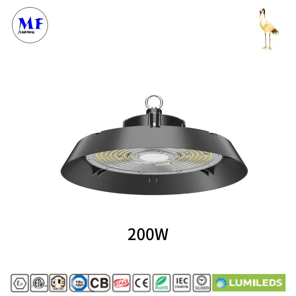 Factory Price Industrial CCT &amp; Power Adjustable Grow Garden Wall Work Warehouse Factory Gymnasium Exhibition Warehouse Shoppingemergency LED High Bay Lighting