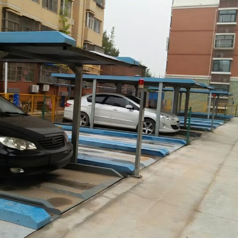 The Four-Post Simple Lifting and Parking Equipment Is Used for Parking Storage and Space Management