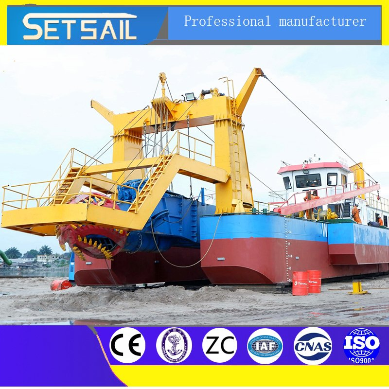 Hydraulic Diesel Engine/ River Sand Pump Dredging Equipment/ Reservoir Mud Dredging / Cutter Suction Sand Dredger with Anchor Rod /Trolley /Underwater Pump