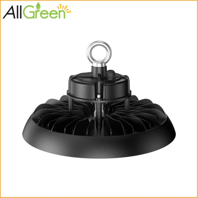 Allgreen Agub12 High Bay Lighting 100-200W Adjustable LED 5000K IP66 Industrial Grade UFO Design OEM/ODM High-Quality Materials for Factories Gyms