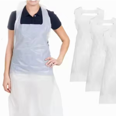 Wholesale Disposable Plastics Apron PE Apron Good Quality Customize Manufacturer for Medical Kitchen Hair Salon
