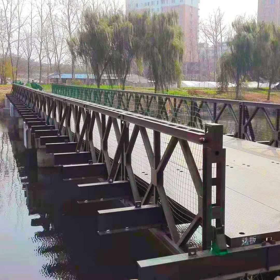 Factory Outlet Galvanized Portable Steel Bailey Bridges Foot Bridge for Construction Parts