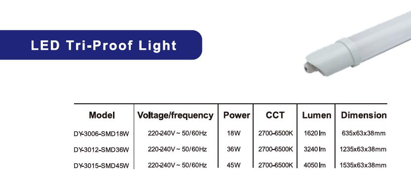 T8 0.6m 1.2m 1.5m LED Tube Lighting Strip Light Outdoor Wall Light Tunnel Lighting