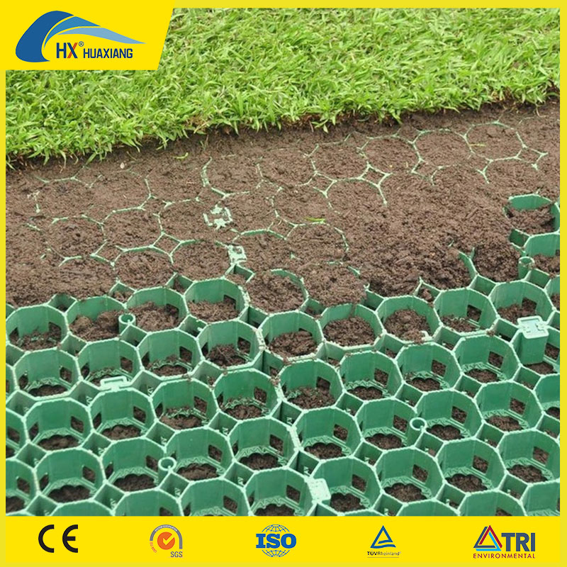 Green HDPE Plastic Grass Pavers for Pedestrian Path Construction