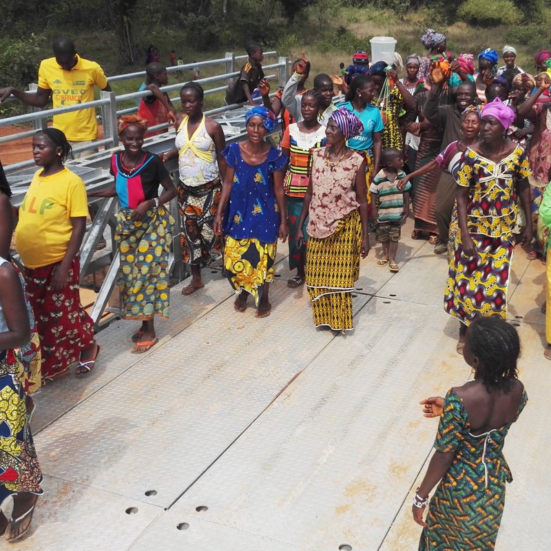 Professional Portable Temporary Steel Structure Bridge Prefabricated Modern Design