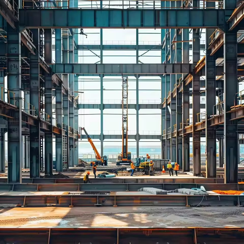 Large Span Modern Design Steel Structure Metal Stadium Construction for Sports Hall