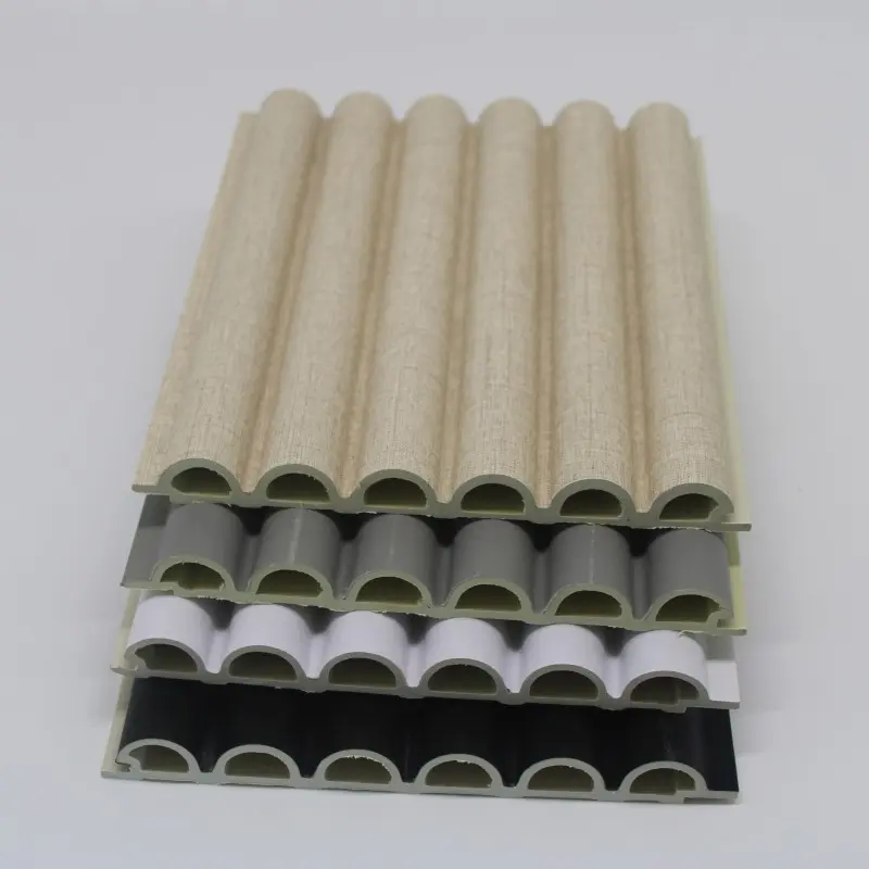 Modern Semicircular WPC Wall Panel Design