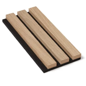 Custom Acoustic Panels Design Wood Slat Wall Acoustic Wood Panels Sound Proof White Custom Sound Proof Wall Panels Light Oak Wooden Slats Acoustic Panels Supplier, Factory