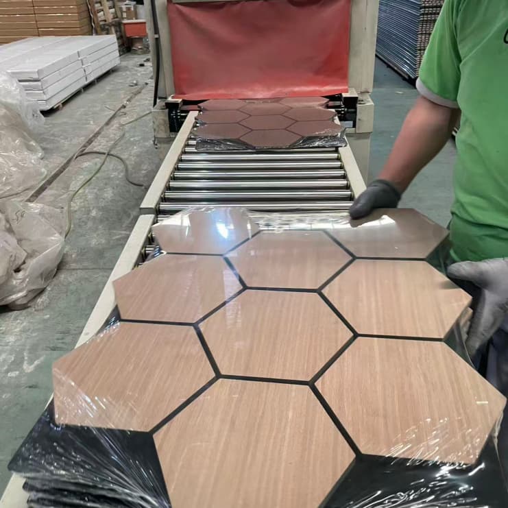 Sound-absorbing panels installation 1