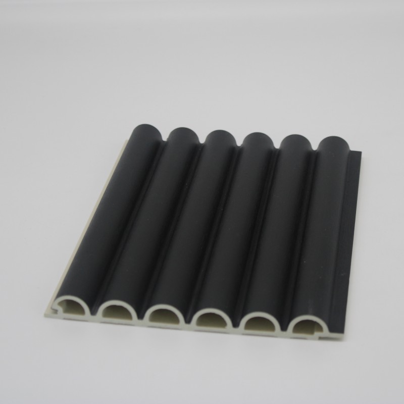 Semicircular WPC Wall Panel Display 1