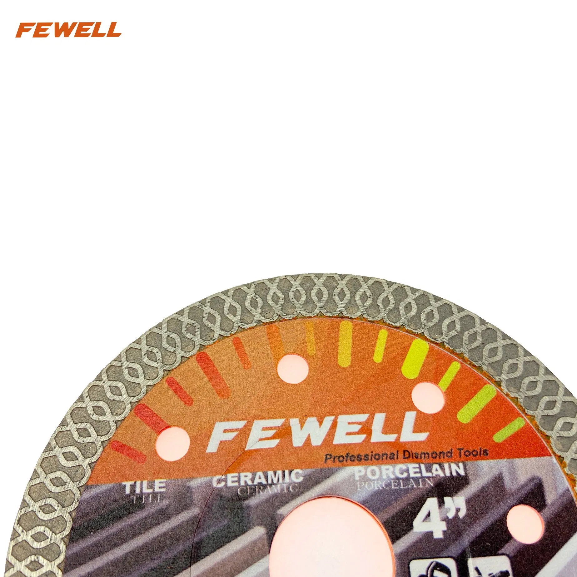 Hot Press 4inch 105*10*20mm 1.2 Thickness Super Ultra Thin Turbo Diamond Disc Saw Blade for Dry Cutting Ceramic Tile Porcelain