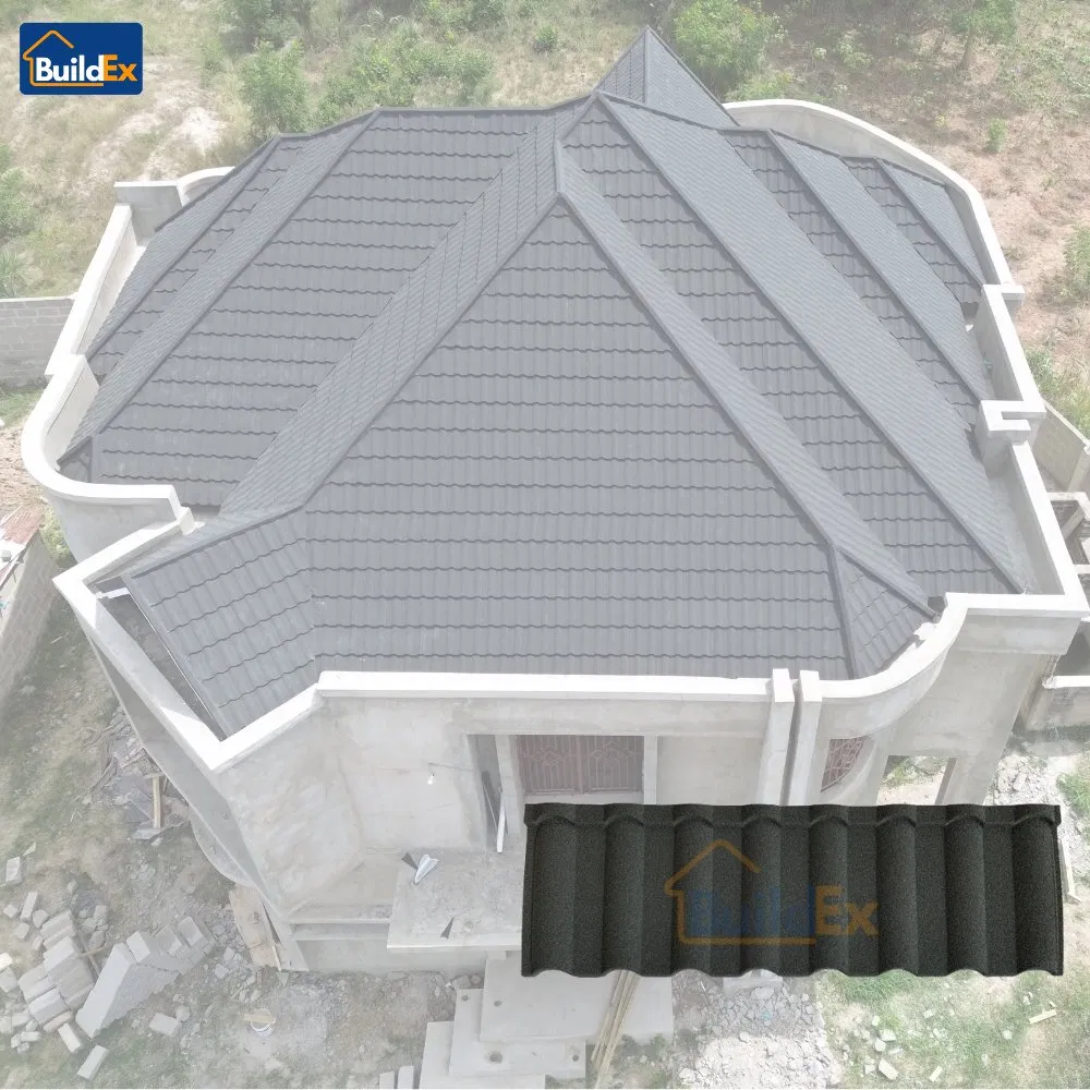 Heat Resistant Stone Coated Roofing Tiles Sheets Metal Tile Roof Building Roofs for Pakistan Houses