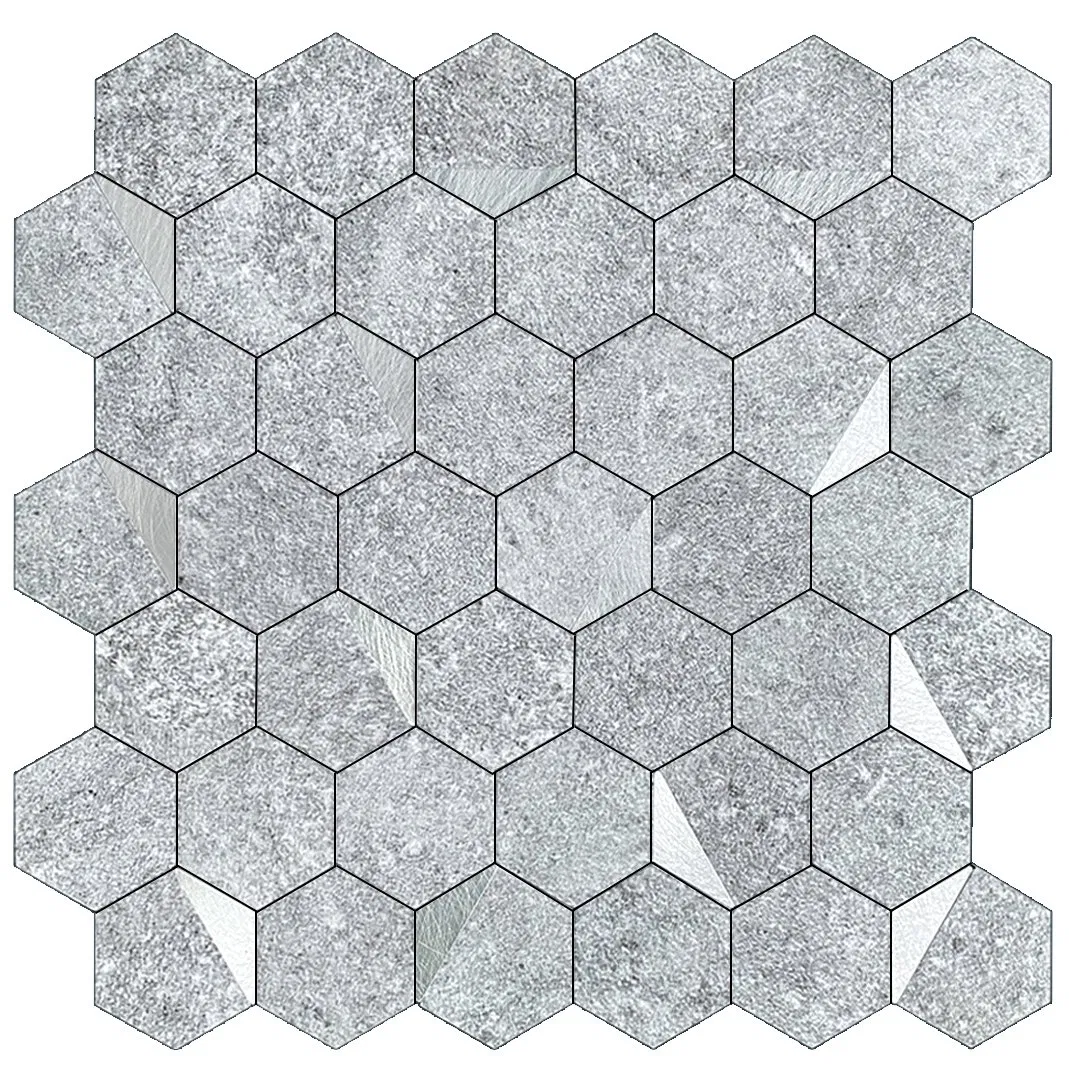 Latest Design Bathroom Kitchen Wall Decoration Home Decor Metallic Decorative 3D New Building Material Peel and Stick Mosaic Mural Tile with Factory Price