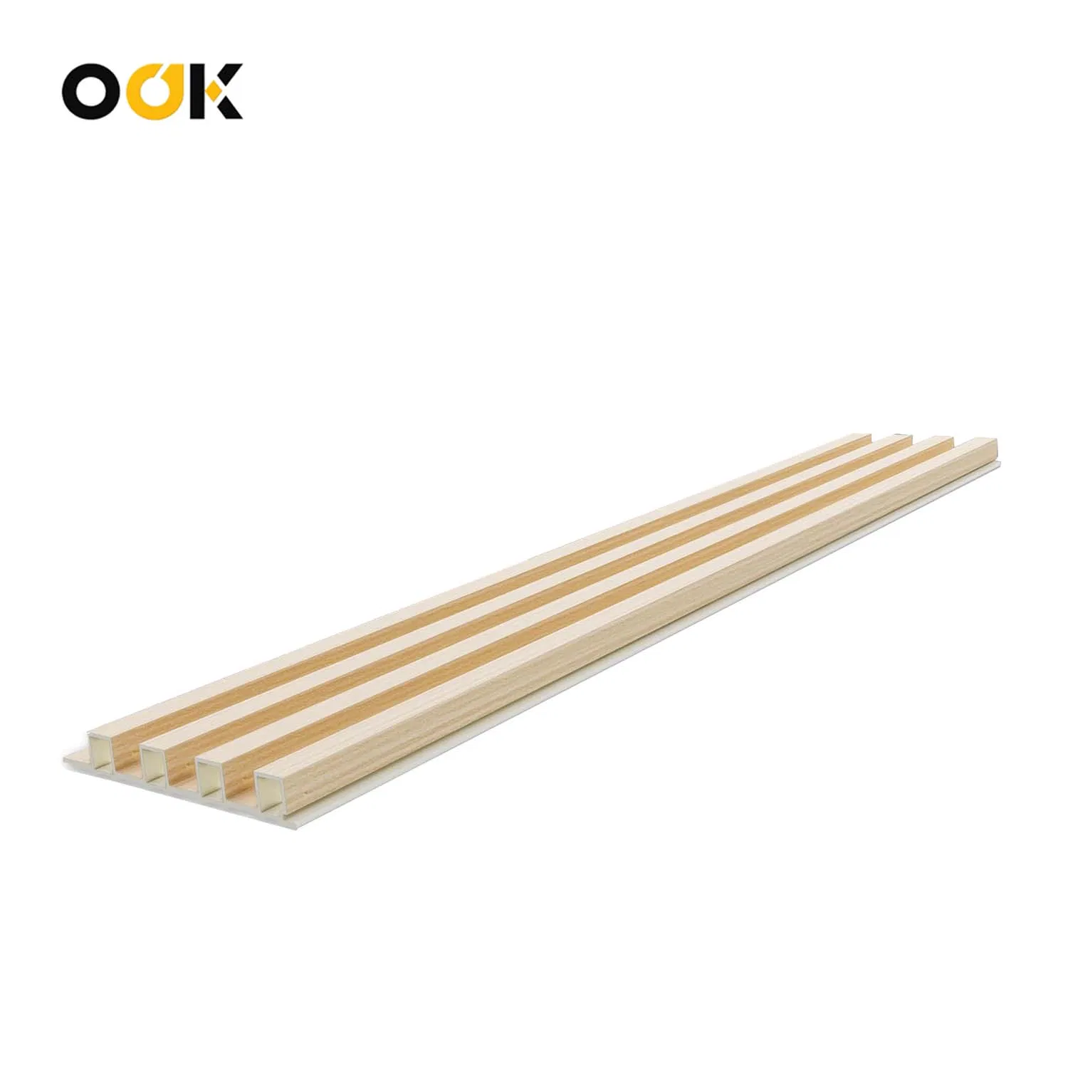 2026 WPC 3D Slat Cladding Wall Panel Interior Polyester Fiber Decorative Panel Waterproof Fireproof Wood Composite Wall Panel Manufacture Price Akupanel