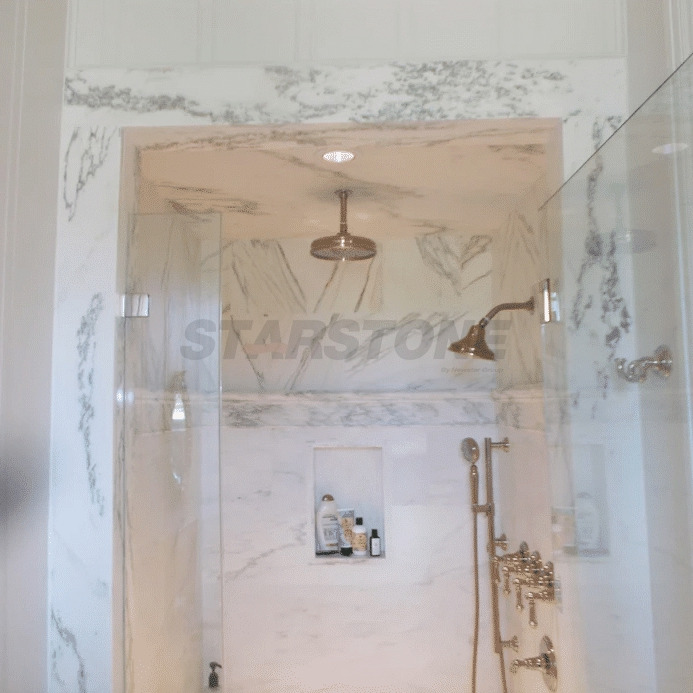 Top Quality Customize Design Natural Marble Bathroom Shower Wall Tile for Decoration