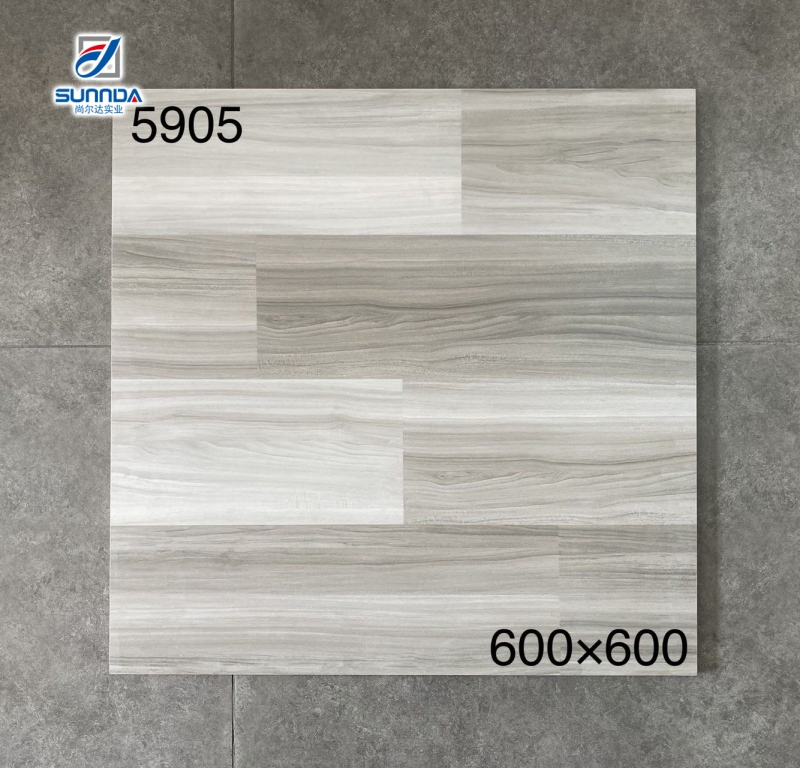 Building Materials Rectified Wooden Floor Tiles Matte Anti-Slip Porcelain Tile Wood Look