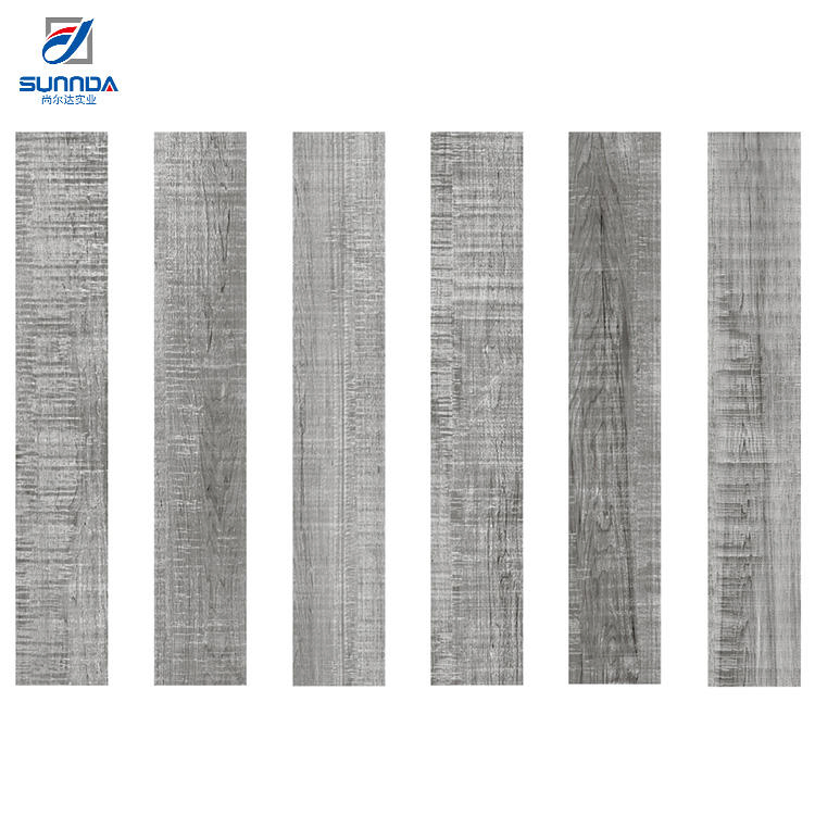 China Sunnda Cheap Price Wood Look Wooden Texture Matt Finish Anti-Slip Glazed Rustic Porcelain Floor Ceramic Wall Tiles
