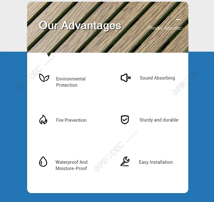 Grooved Acoustic Board Finish