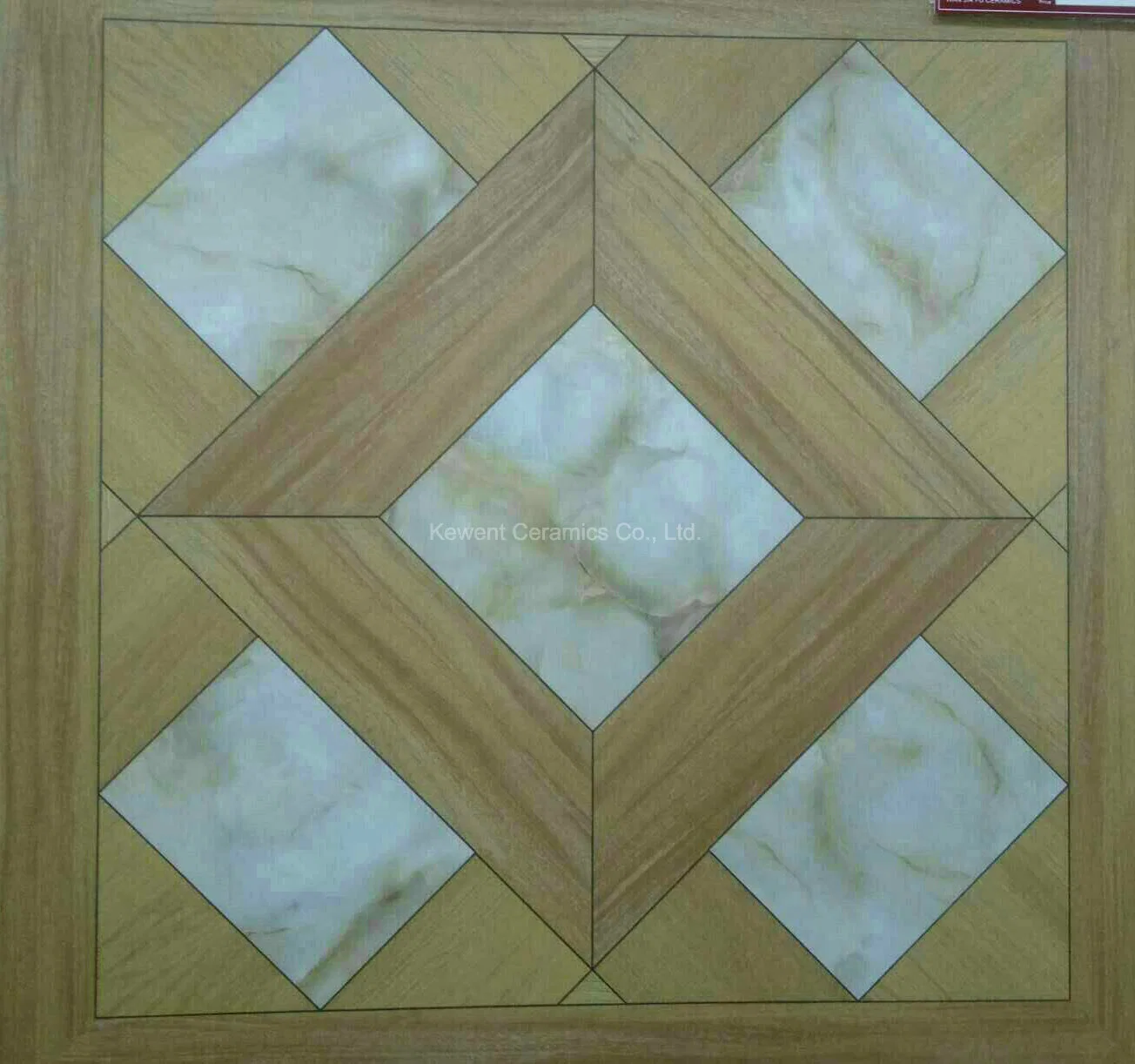 Canton Fair Flooring Wood Tile Ceramic for Flower Pattern