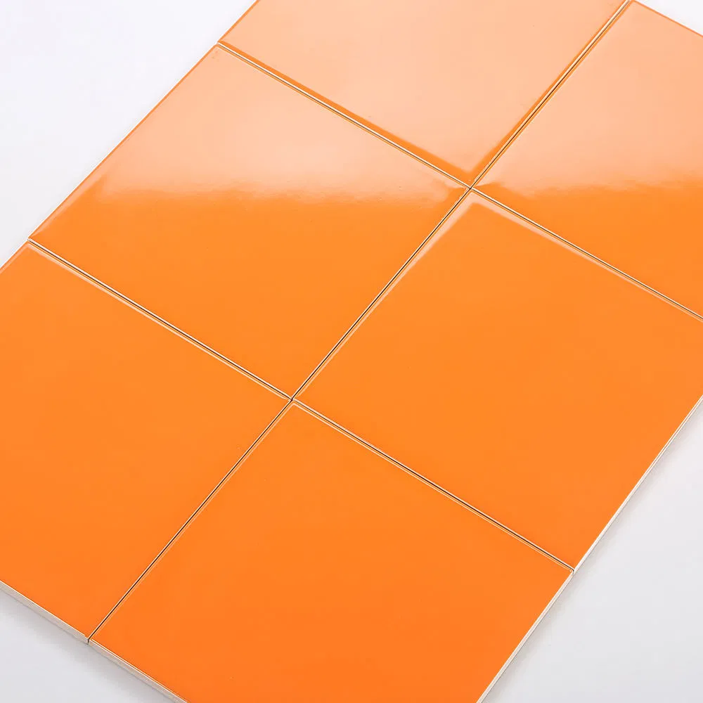 China Sunnda Good Quality 150X150mm Waterproof Glossy and Matte Bathroom Decorative Solid Color Glazed Ceramic Wall Tiles