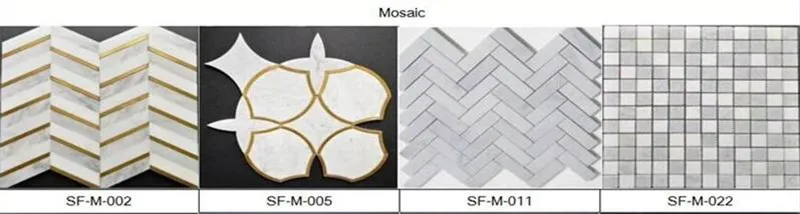 Carrara White Marble Maze Mosaic Tile 1