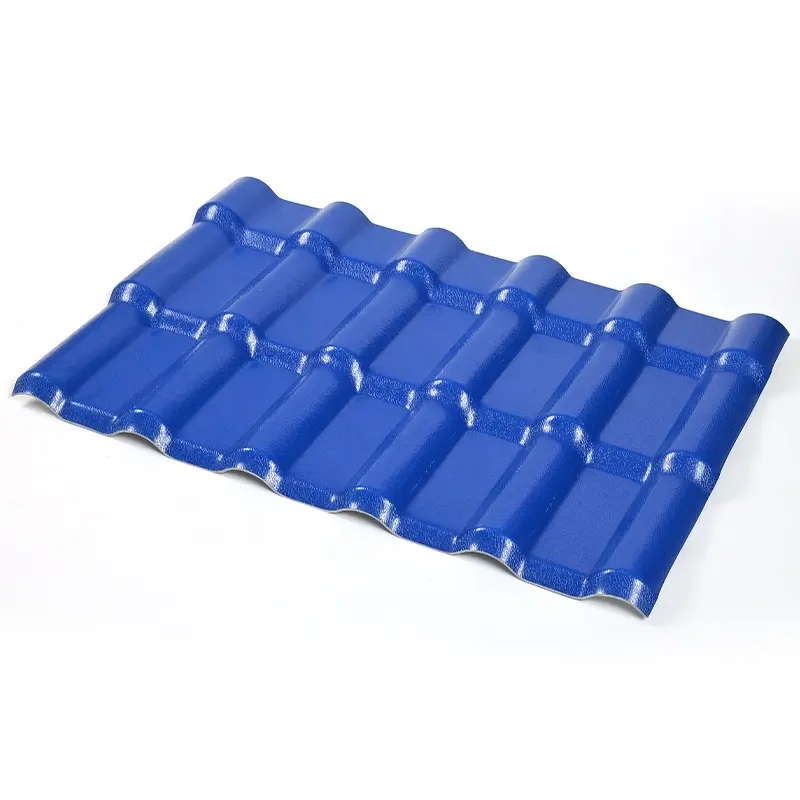 Modern Designed Corrugated Resin Roof Tiles Weather-Resistant Heat-Resistant Extreme Climates PVC ASA Surface House Applications