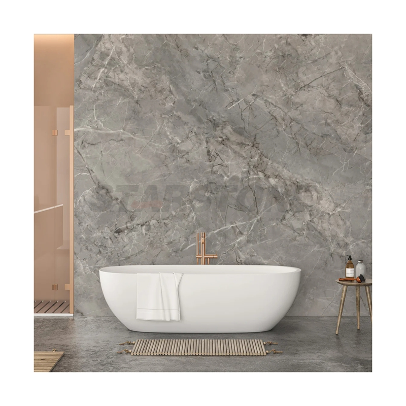 Starstone Customized Size Modern Style Grey Marble Living Room Bathroom Marble Wall Panel