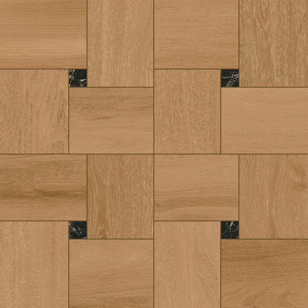 Living Room Floor Pattern Wooden Grain Tile 600X600mm Price Brown Wood Look Rustic Ceramic Porcelain Tiles