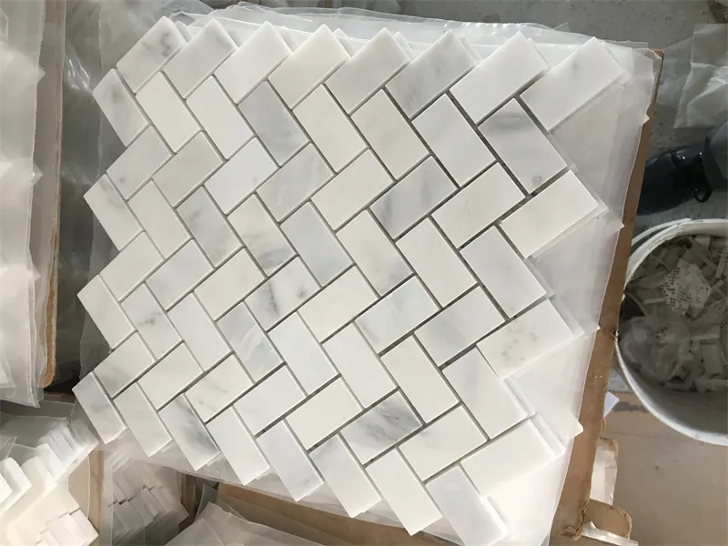 Wholesale Natural Stone Marble Mosaic Tiles Backsplash Kitchen Marble Mosaic Tile