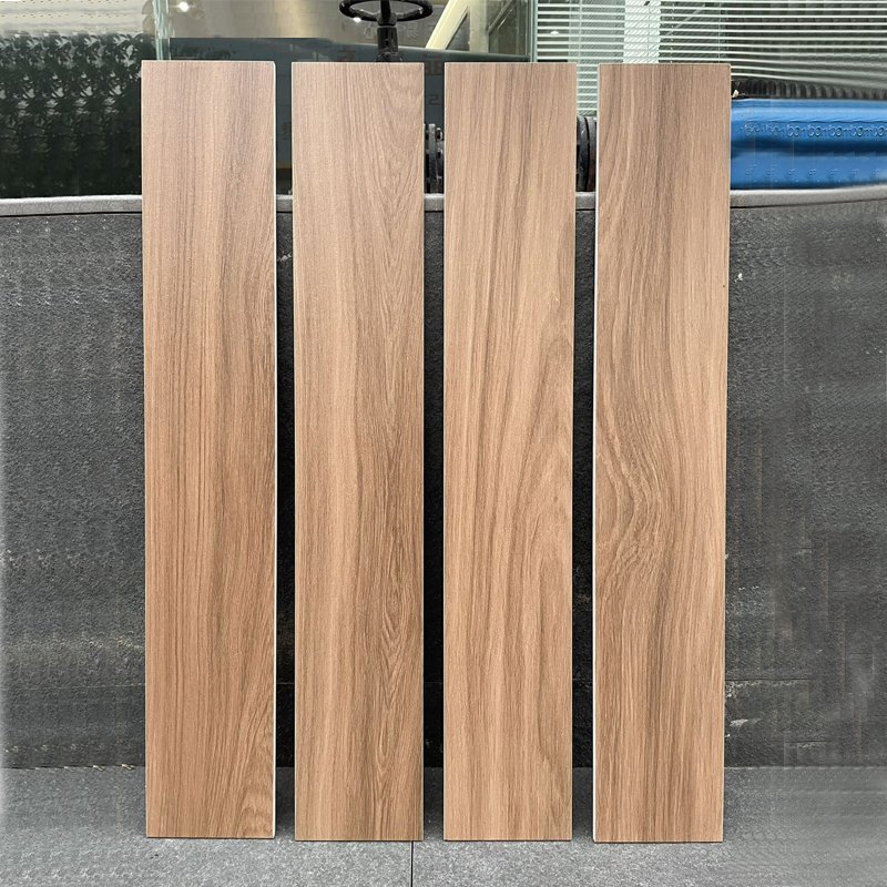 Foshan Wholesale Ceramic Tile Porcelain Tile 150X900mm Wood Pattern Floor Tile for Living Room Library Study Room