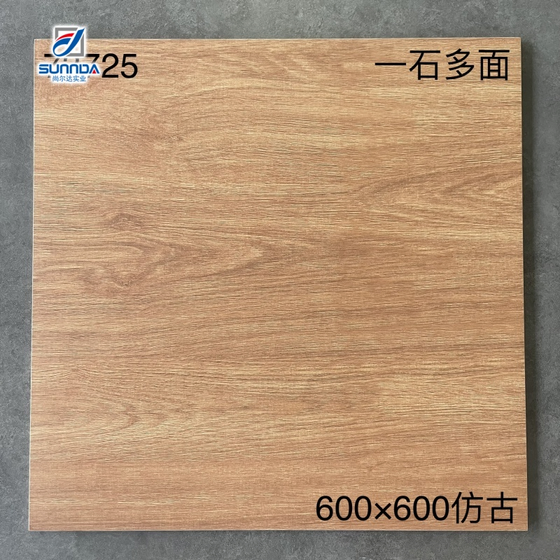 Building Materials Rectified Wooden Floor Tiles Matte Anti-Slip Porcelain Tile Wood Look