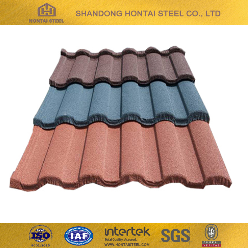 Industrial Stone Coated Metal Roof Tiles Biggest Size Heat Resistant Building/House Sheets Easy Labor Installation Hotel Roofing