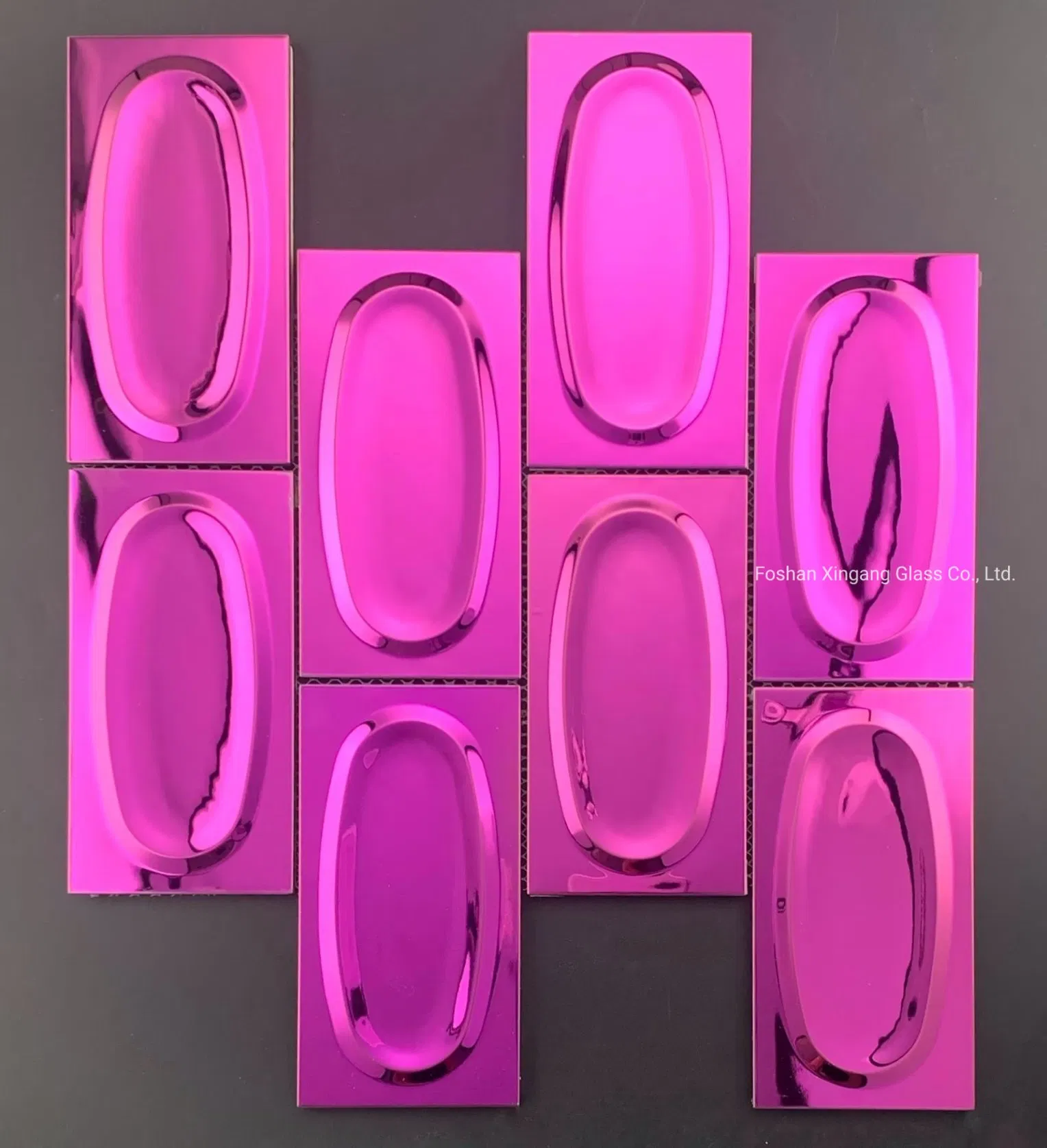 Hexagon 3D Effect Decoration/Decorative/Art/Metal/Ceramic Mix Stainless Steel Mosaic Tile for Wall Decorations