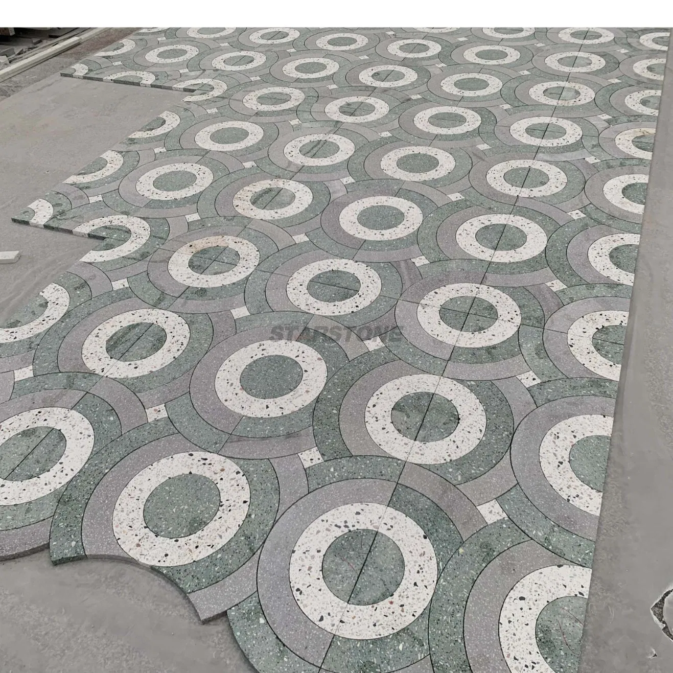 New Arrival Custom Marble Water Jet Tile for Luxury Floor Design and Decorative Marble Mosaic Patterns