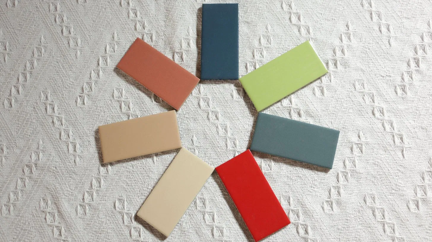 45X95mm Acid-Wear Resistant Ceramic Tile Natural Matte Color Glazed Wall Tile for Commercial &amp; Living Space