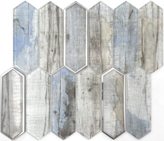 Inkjet Marble Look New Pattern Mosaic Glass Tiles for Bathroom Backsplash Shower Kitchen Hotel Wall Project