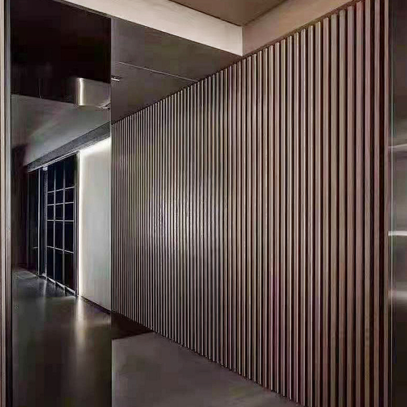 High Quality Wood Grain Grille Wall Panel with Simple Decorative Style