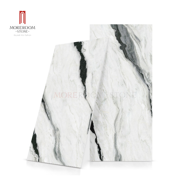 Large Format Calacatta Golden Marble Stone Effect Tiles for Luxury Villa Wall and Floor Decor