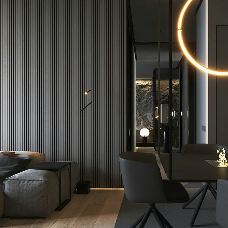 High Quality Wood Grain Grille Wall Panel with Simple Decorative Style