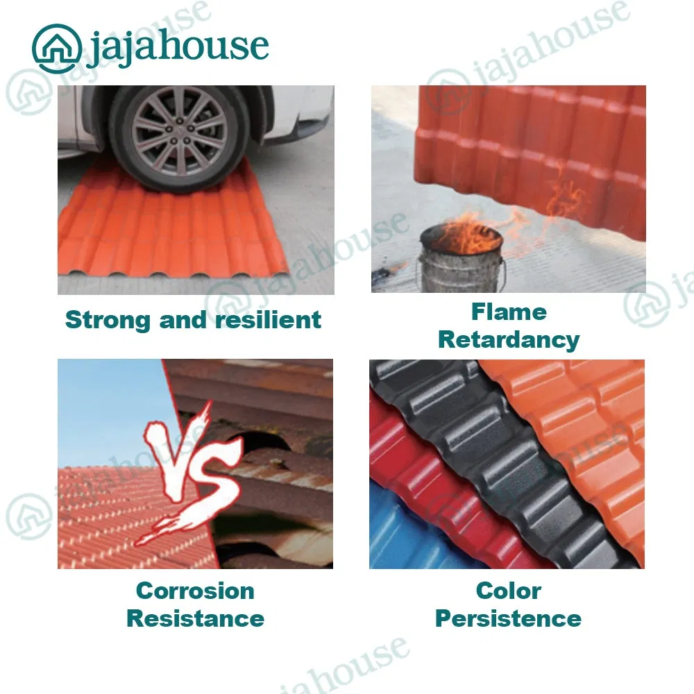 Resin Roof Ceiling Soundproof Heat Resistant PVC Roofing Shingles Roof Tiles for USA